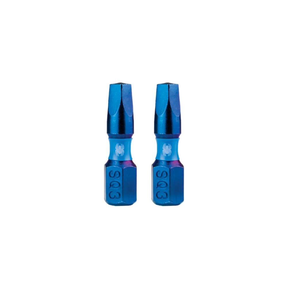 Spyder 1 Inch SQ3 Square Impact Driver Bit, 2 Pieces, large image number 1
