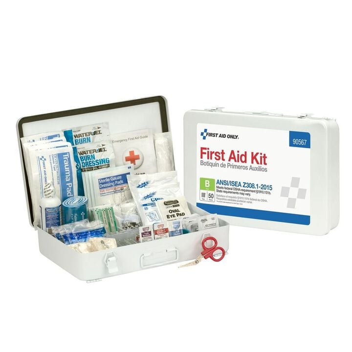 First Aid Only First Aid Kit 50 Person Bulk Metal Case ANSI A, large image number 4