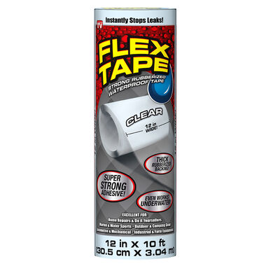 Flex Seal Flex Tape Rubberized Waterproof Tape 12 In. x 10 ft. - Clear