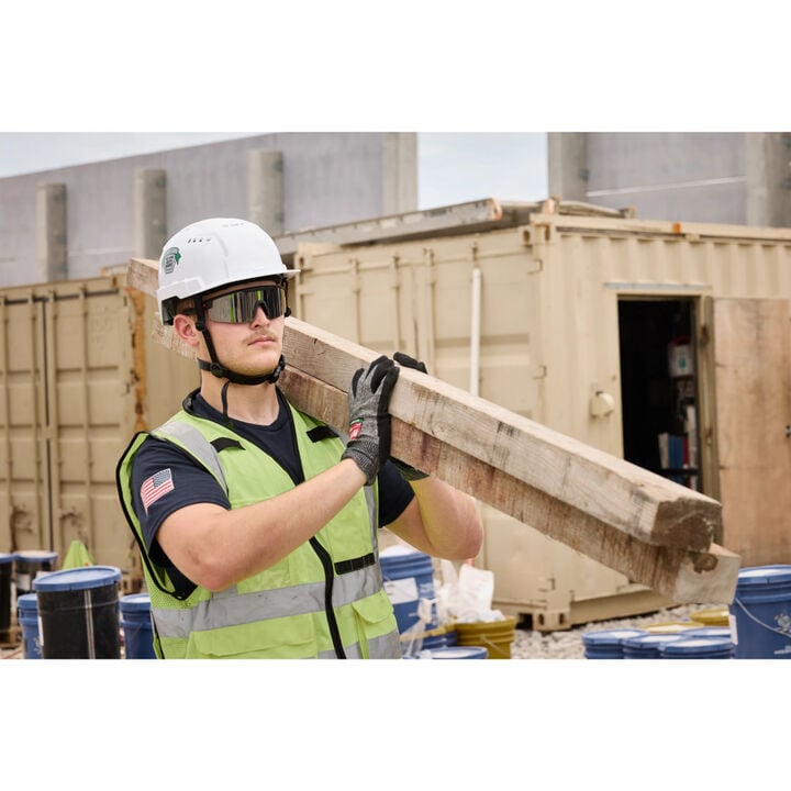 Milwaukee Wrap Around Safety Glasses Clear Anti-Scratch Lenses, large image number 8