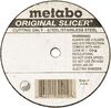 Metabo Original Slicer Type 1 A60TZ Grit Abrasive Cut-Off Wheel, small image number 2