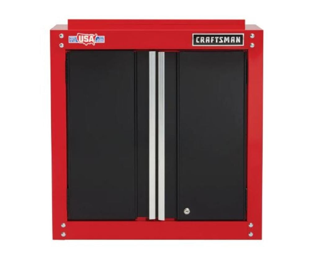 CRAFTSMAN 2000 Series 28 Inch Wide Garage Storage Wall Cabinet, Red – CMST22800RB