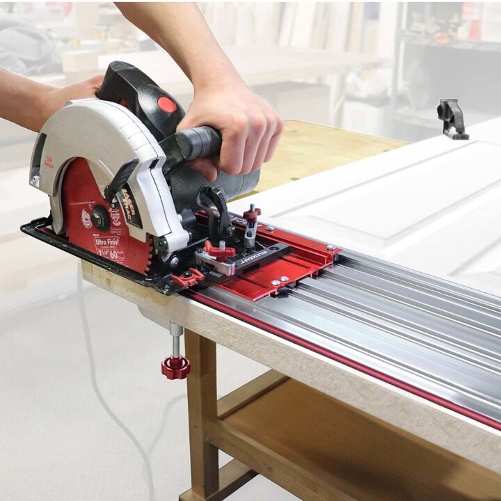 Milescraft 1-3/4 Inch x 50 Inch Aluminum Track Saw Guide Rail, large image number 2