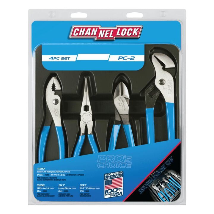 Channellock 4pc Pro's Choice Set
