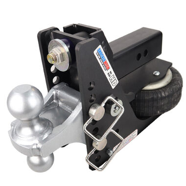 Shocker Hitch HD 20K Max Black 2.5in Receiver Hitch & Silver Combo Ball Mount with 2in & 2-5/16in Hitch Balls