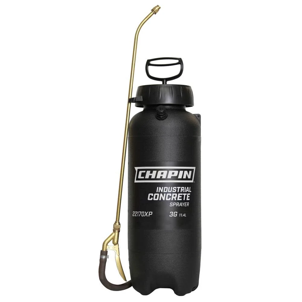 Chapin Mfg 3 Gallon Industrial Concrete Sprayer for Curing Compounds Form Oils Waterproofing and Coatings – 22170XP