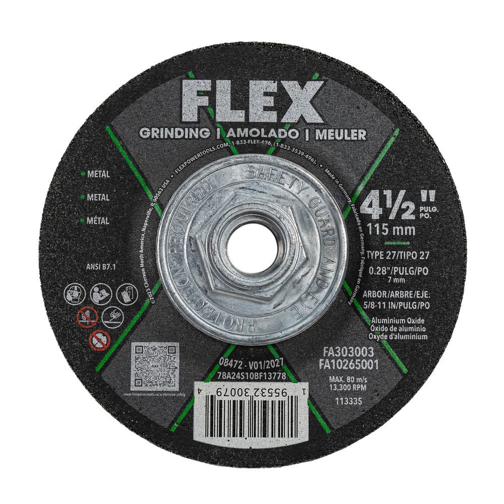 FLEX 4-1/2 Inch Hub Grinding Disc, large image number 1