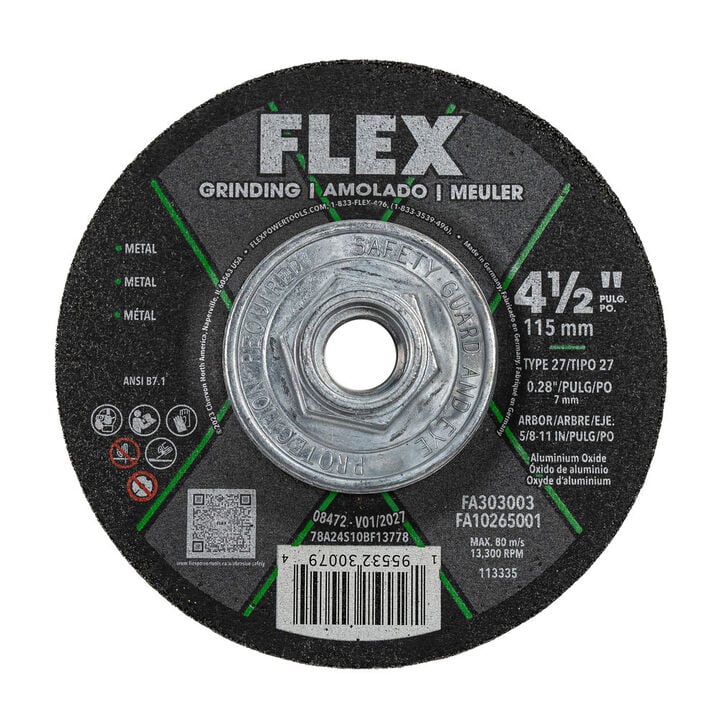 FLEX 4-1/2 Inch Hub Grinding Disc, large image number 0