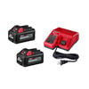 Milwaukee M18 REDLITHIUM HIGH OUTPUT XC6.0 Battery 2-Pack System Starter Kit, small image number 1