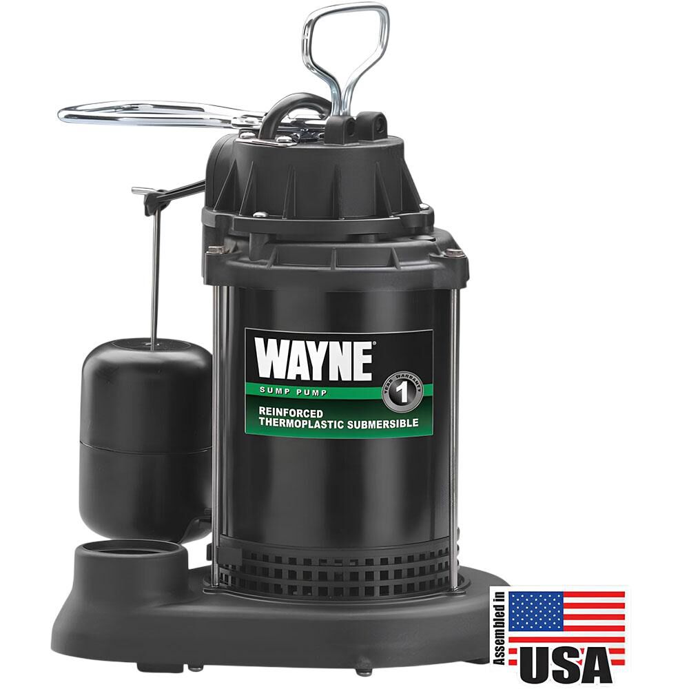 Wayne Water Systems 1/3HP Thermo Submersible Sump Pump, large image number 1