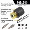 Klein Tools Multi-Bit Screwdriver/Nut Driver 3inch, small
