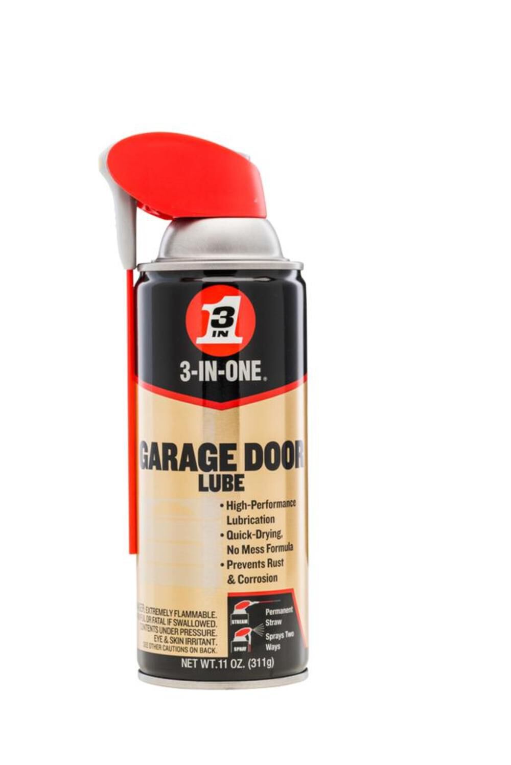 3-In-One 11oz Professional Garage Door Lubricant with Smart Straw 6pk, large image number 3