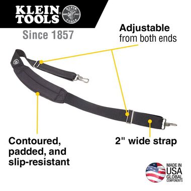 Klein Tools Padded Adjustable Shoulder Strap, large image number 1