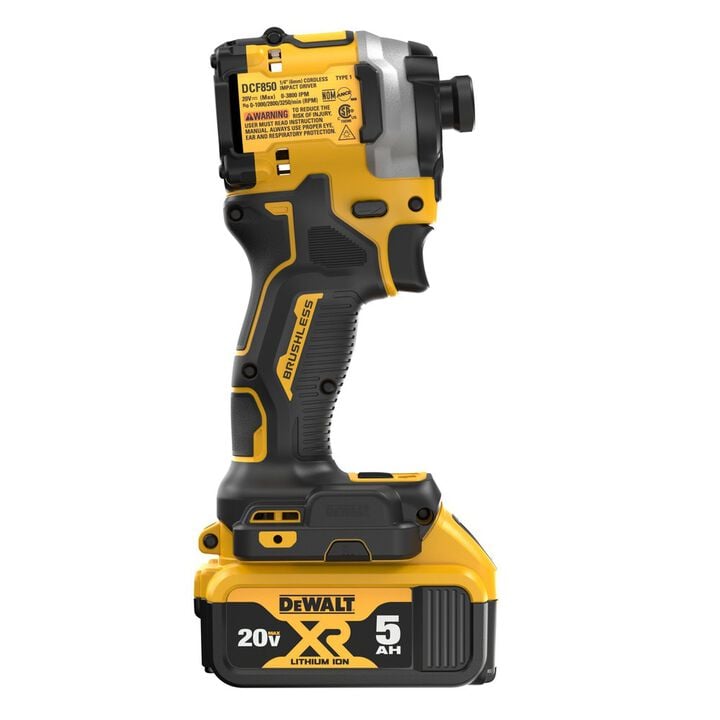 DEWALT 20V MAX Cordless Impact Driver Kit and 4.5 Inch/5 Inch Grinder Bundle, large image number 5