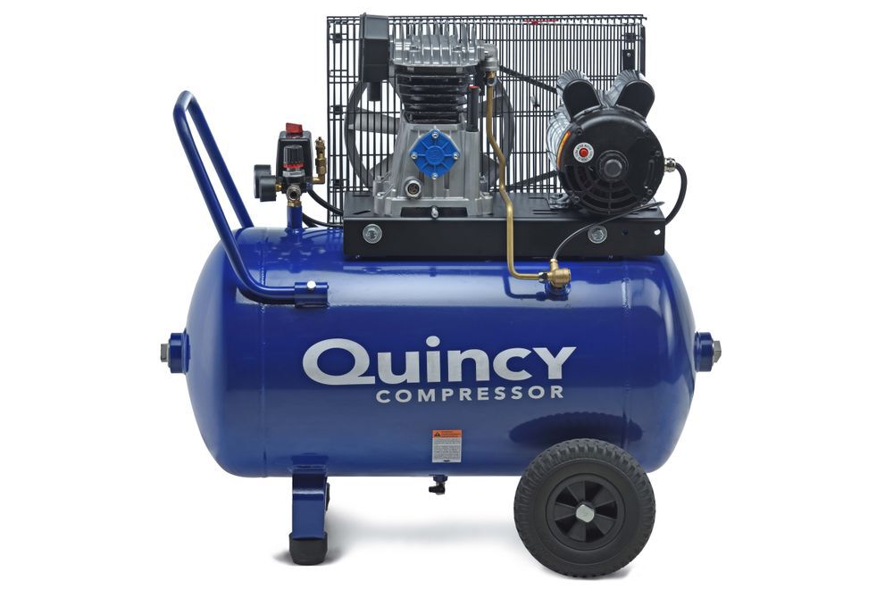 Quincy Electric Air Compressor 2HP 24 Gallon Horizontal 7.4 CFM, large image number 1