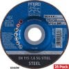 Pferd 4-1/2 Inch x 0.045 Inch x 7/8 Inch, SG STEEL, T27, Aluminum Oxide Cut-Off Wheel Bundle, 25 Pieces, small image number 2