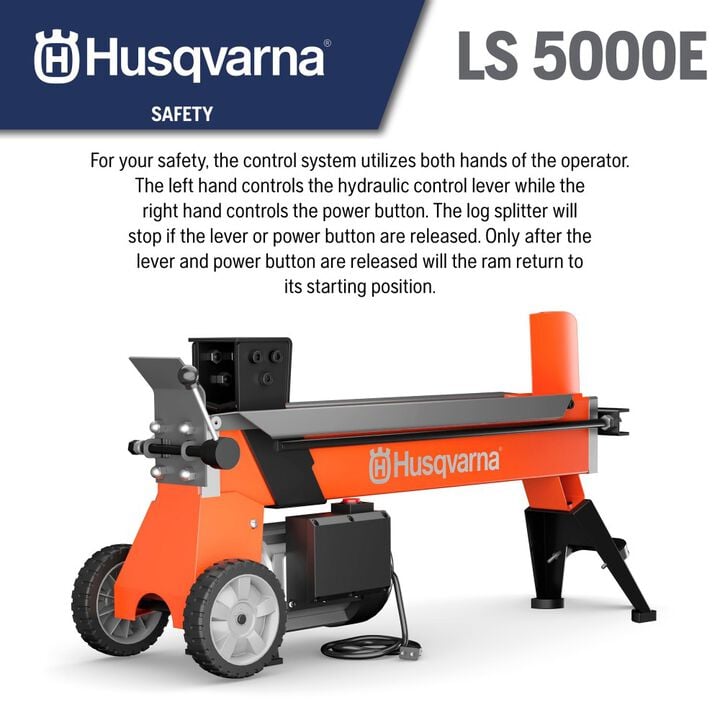 Husqvarna LS5000E 5-Ton Electric Log Splitter, large image number 5