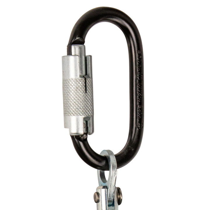 Safewaze Latitude Pro 7 Ft. Single Web SRL-P: Triple Lock Carabiner, Rebar Hook, large image number 1