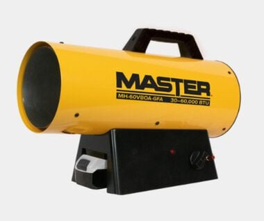 Master Forced Air Heater Liquid Propane Battery Operated 60000 BTU Variable Output (Bare Tool)