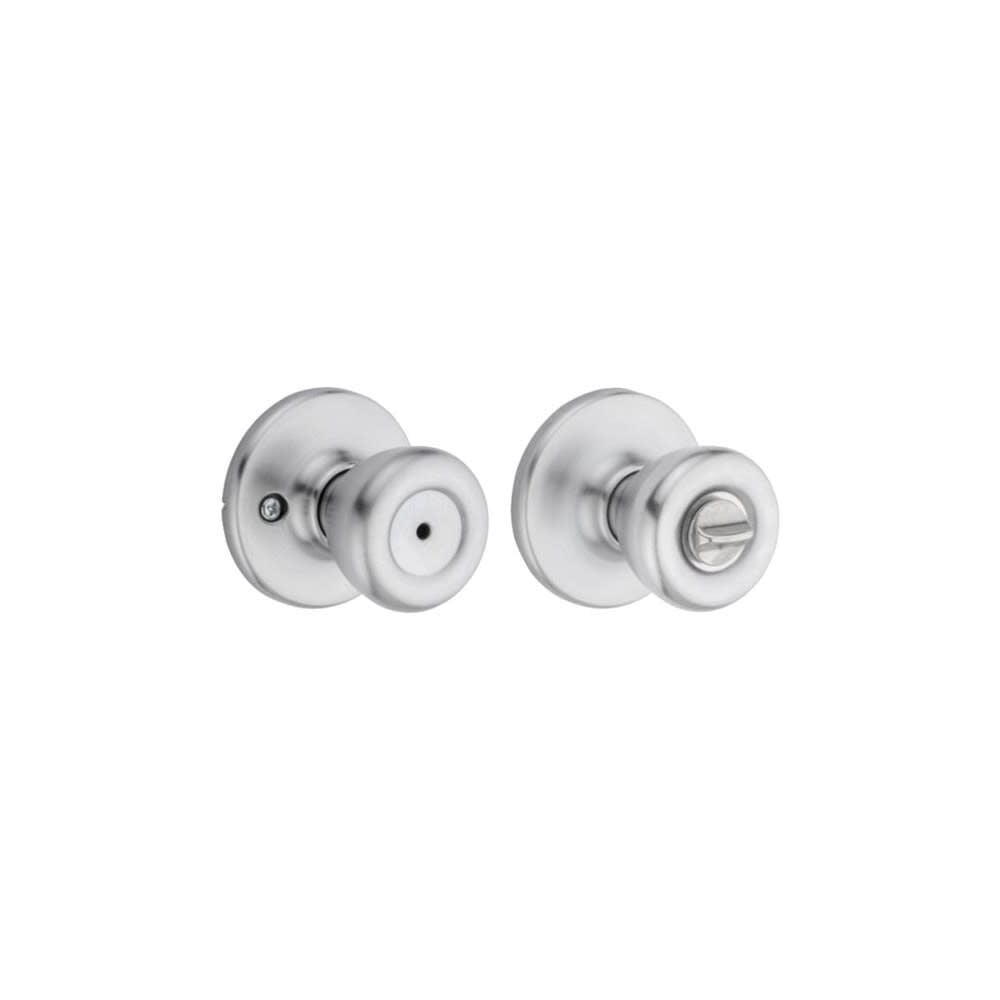 Kwikset Satin Chrome Bed/Bath Tylo Mobile Home Privacy Door Knob Set – 93001-877