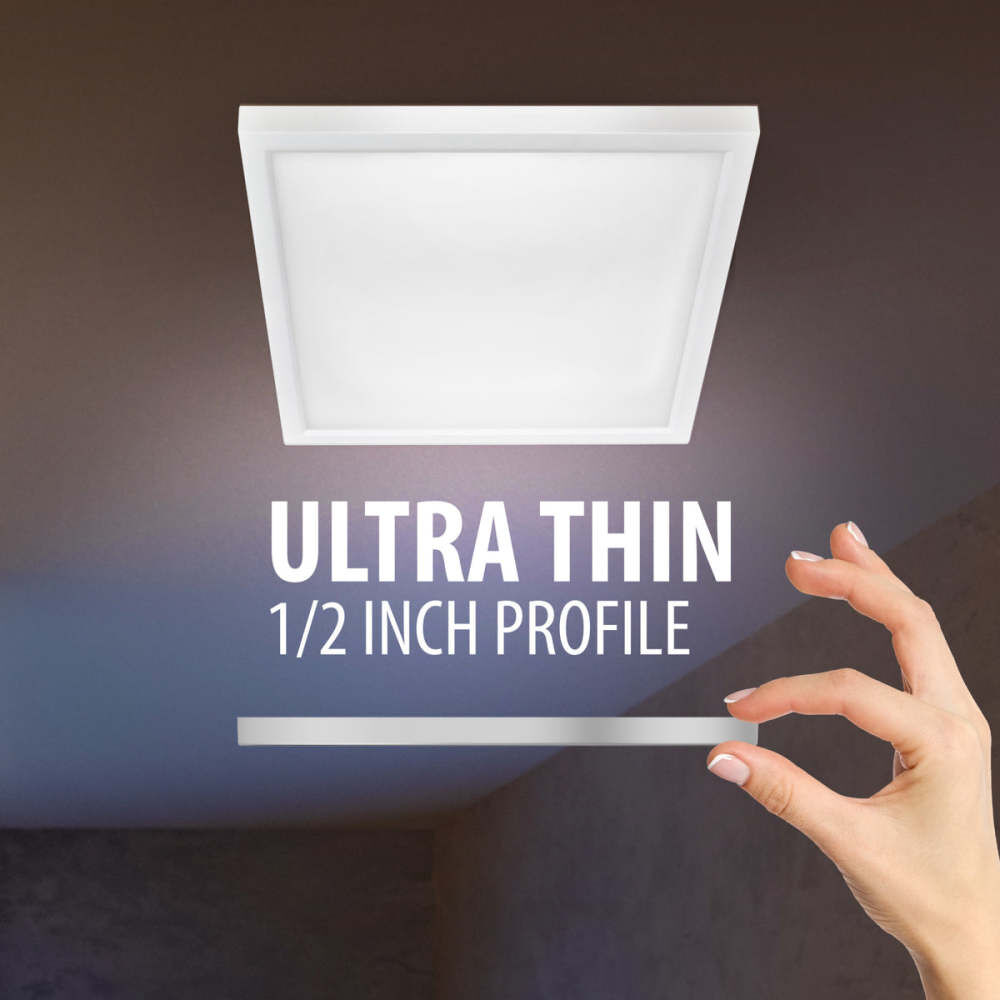 Feit Electric 7.2W 600 Lumens Selectable LED Square Ceiling Downlight White, large image number 14
