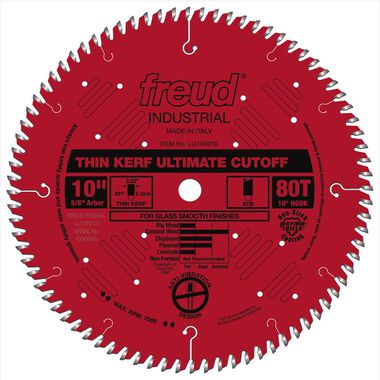 Freud 10in Thin Kerf Ultimate Cut-Off Blade with Perma-SHIELD Coating, large image number 0