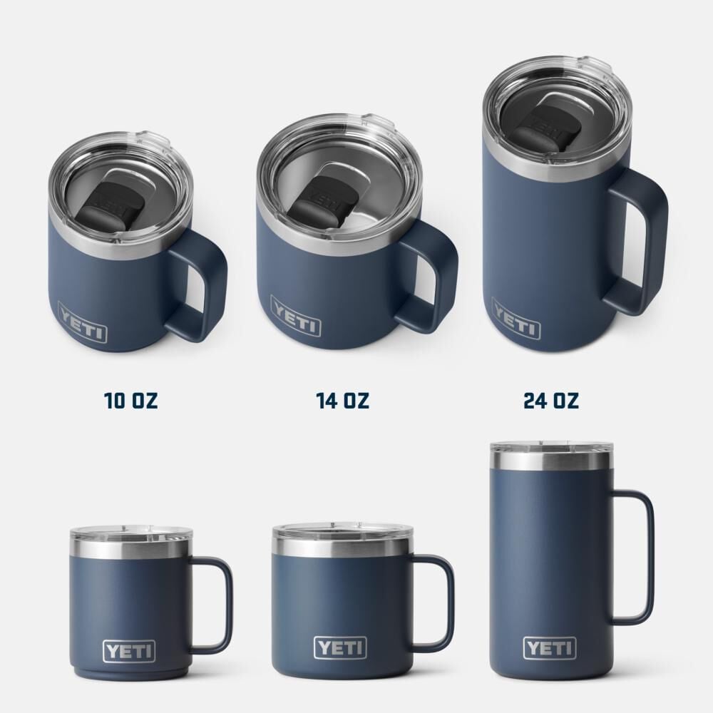 YETI Rambler 14 Oz Stackable Mug with Durasip Ceramic Lining Black, large image number 5