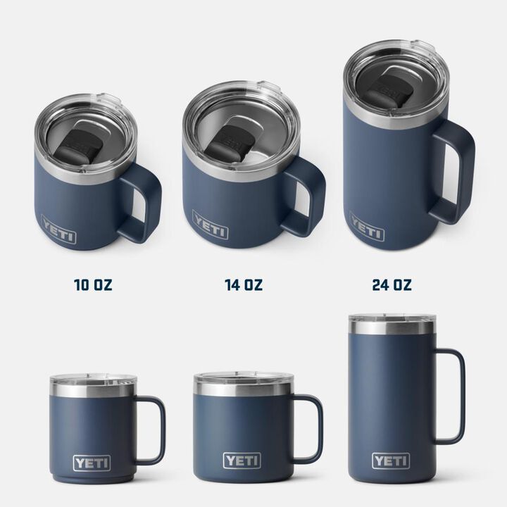 YETI Rambler 14 Oz Stackable Mug with Durasip Ceramic Lining Black, large image number 4