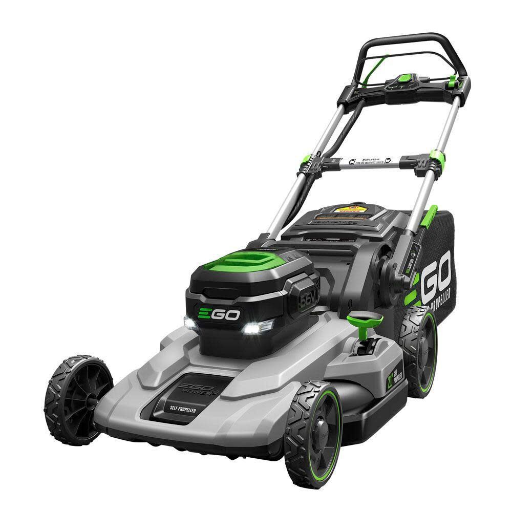 EGO 56V Lawn Mower Self Propelled 21in and Turbo Blower Kit Reconditioned, large image number 14