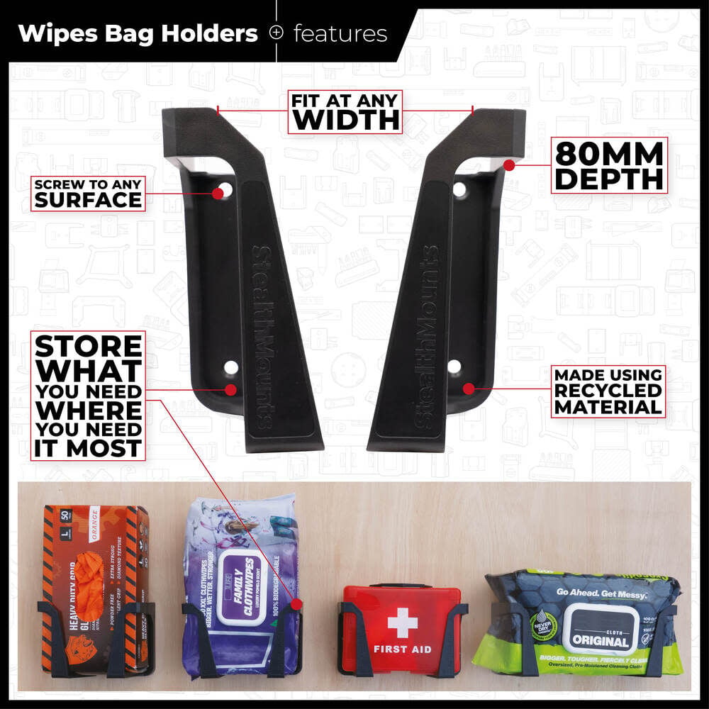 Stealthmounts Wipe Holder, 2 Pieces, large image number 4