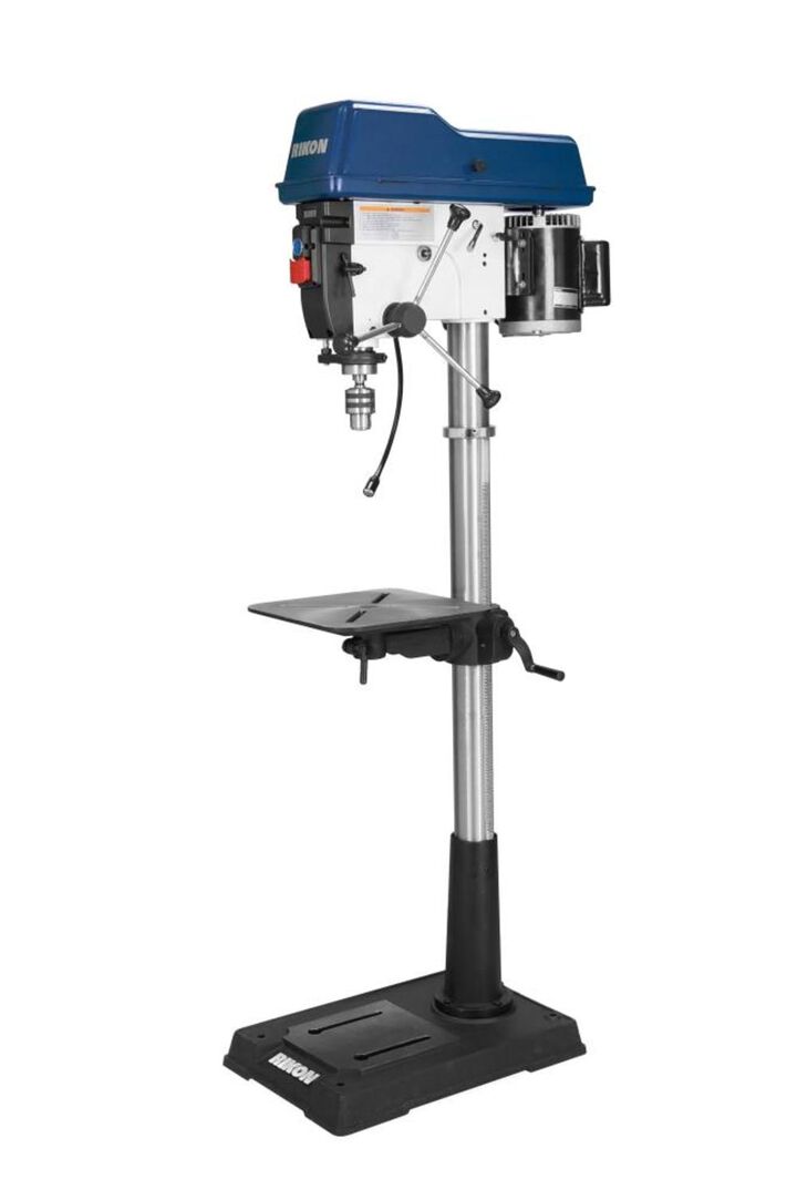 RIKON 17 In. VS Drill Press with 6 In. Quill Travel & Digital RPM Readout