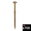 GRK Fasteners 1/4 x 2-1/2 Inch Structural Screw 700 Pieces, small image number 1