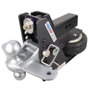 Shocker Hitch HD 20K Max Black 2.5 Inch Air Receiver Hitch & Silver Combo Sway Bar Tab Ball Mount 2 Inch & 2-5/16 Inch Hitch Balls