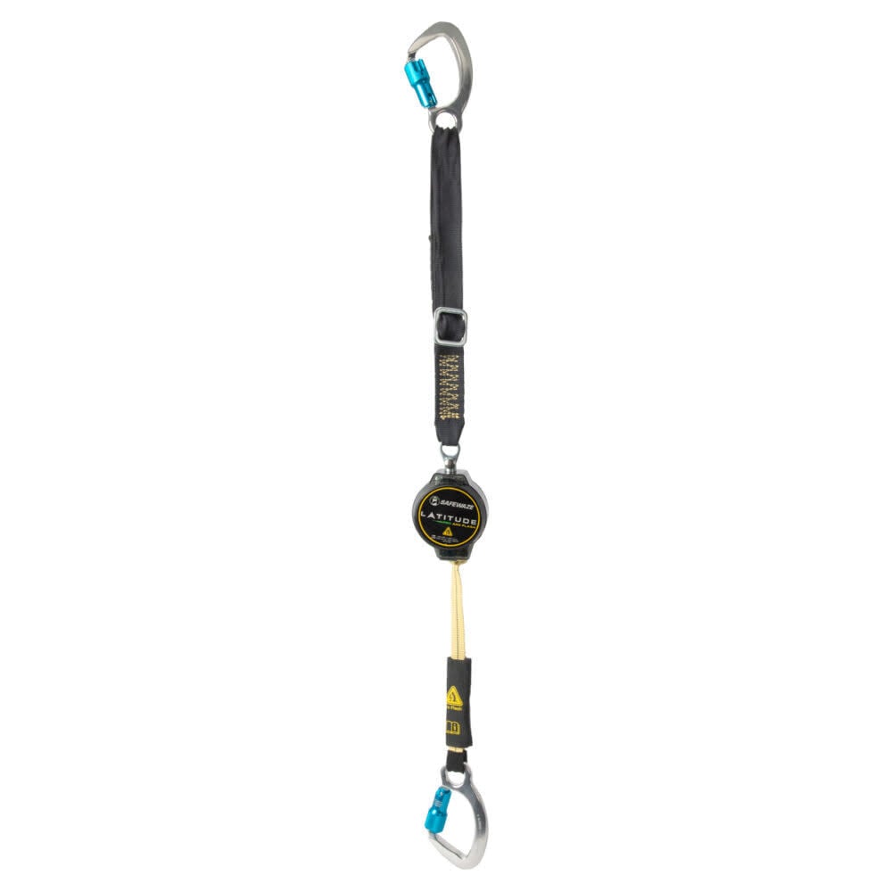 Safewaze Latitude Pro Arc Flash 7 Ft. Single Web SRL-P: 18-22 Inch Adj. Aramid Ext., Alu Captive Eye Carabiners, large image number 1