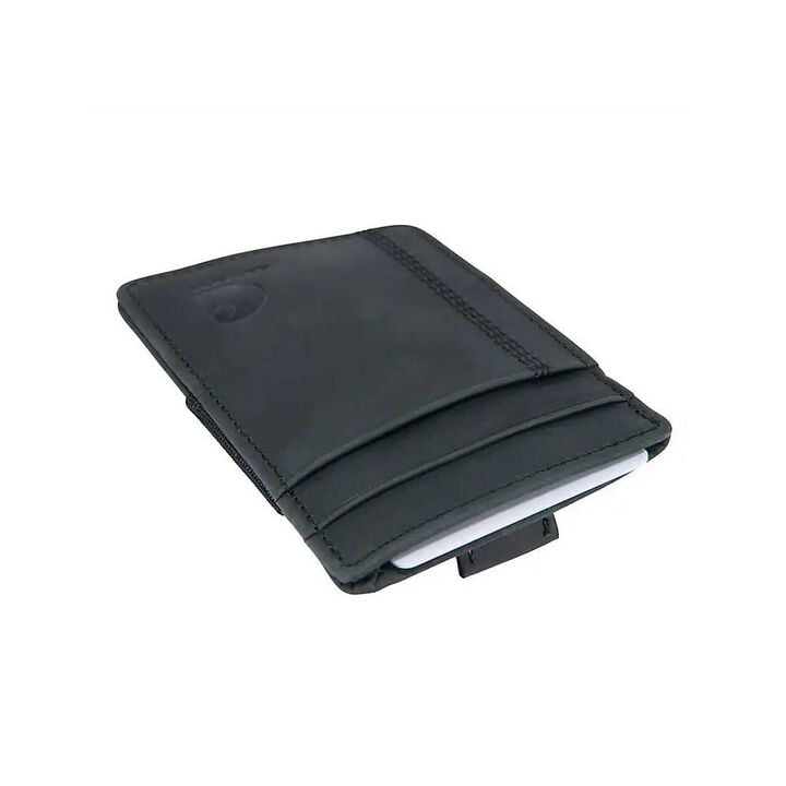 Carhartt Black Saddle Leather Front Pocket Wallet, large image number 2