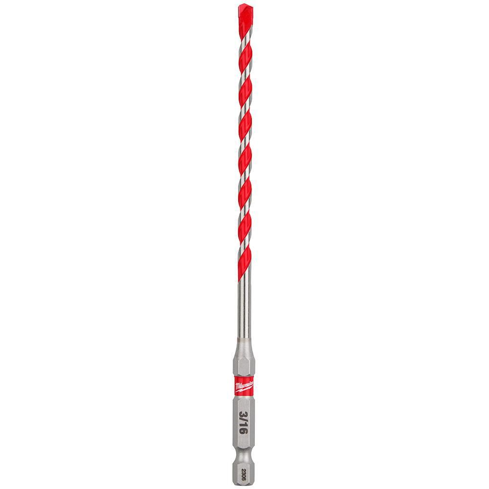 Milwaukee SHOCKWAVE Carbide Hammer Drill Bit 3/16inchx4inchx6inch, large image number 10
