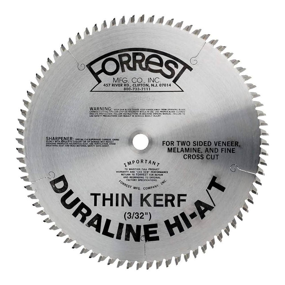 Forrest Duraline 10In x 80T Blade, large image number 1