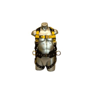 Guardian Fall Protection M-L Series 3 Full-Body Harness with Side D-Ring Waist Pad