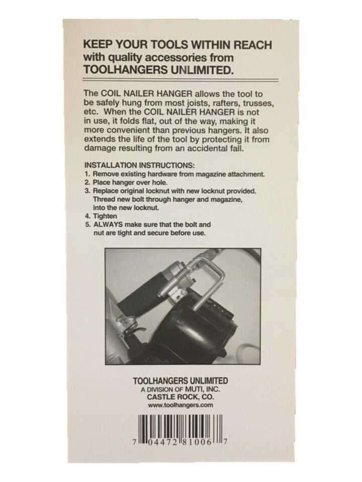 Toolhangers Coil Gun Hanger, large image number 2