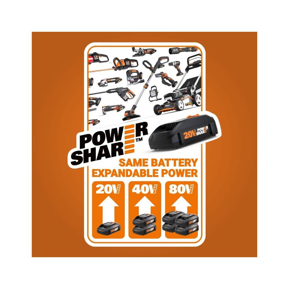 Worx 20V Cordless Li-Ion Battery-Powered Drill Driver Kit, large image number 5
