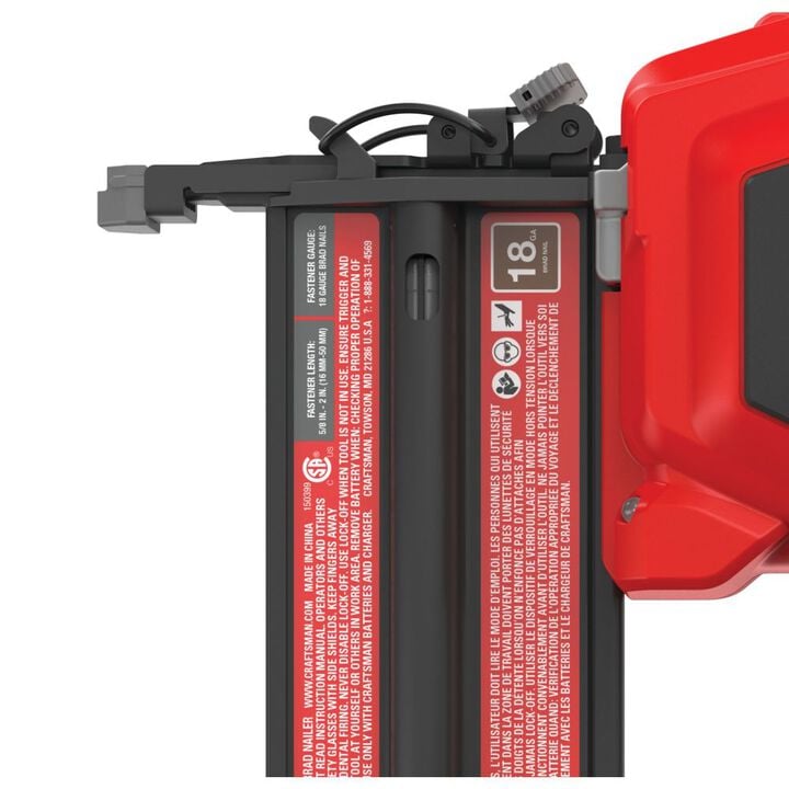 CRAFTSMAN V20 18 Gauge Cordless Brad Nailer 1 Battery Kit, large image number 10