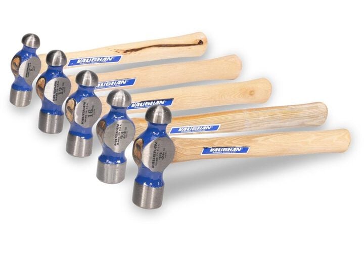 Vaughan 5-Piece Ball Pein Hammer Set with Hickory Handles