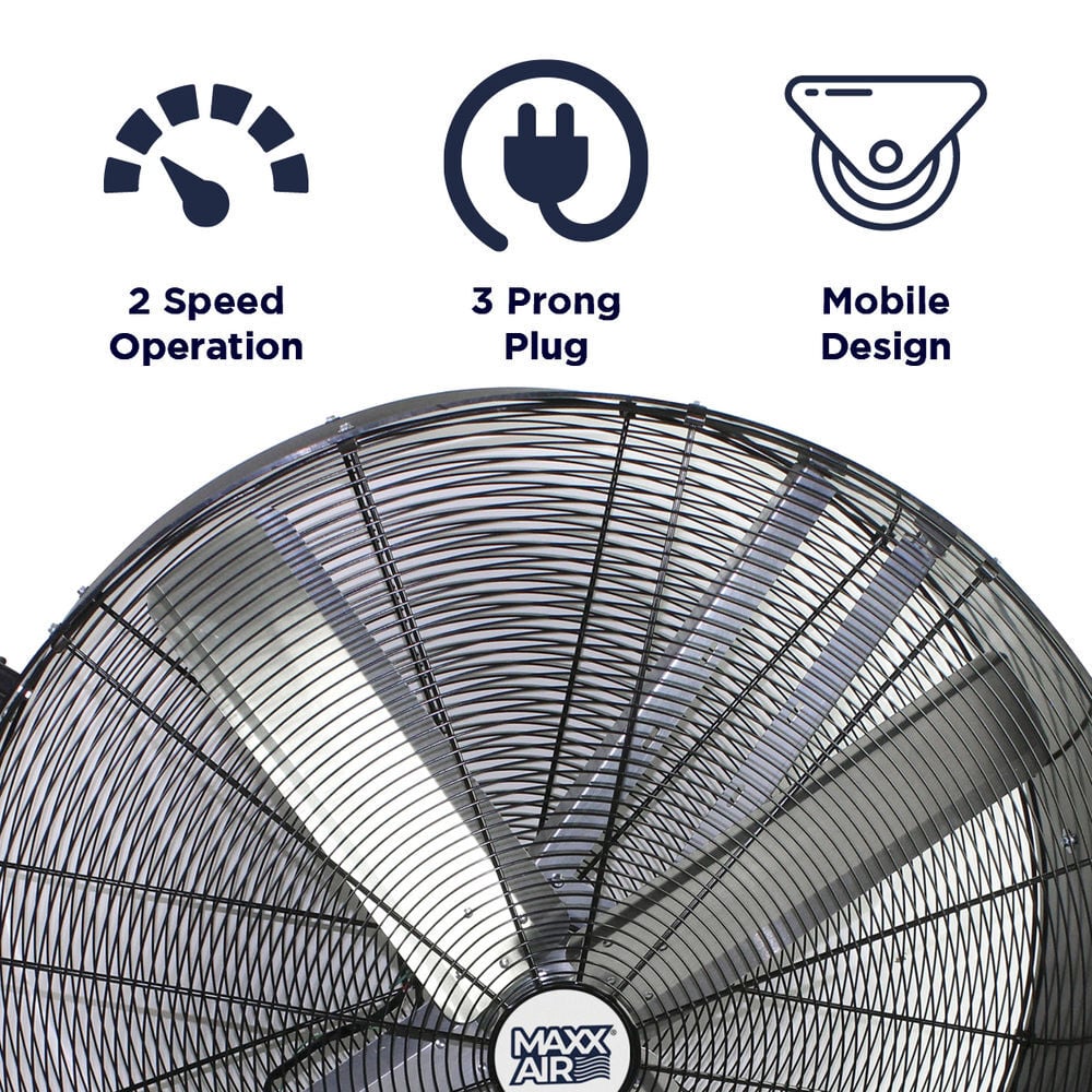Maxx Air Pro-FLEX 42 Inch 10000 CFM 120V 2-Speed Drum Fan, large image number 7