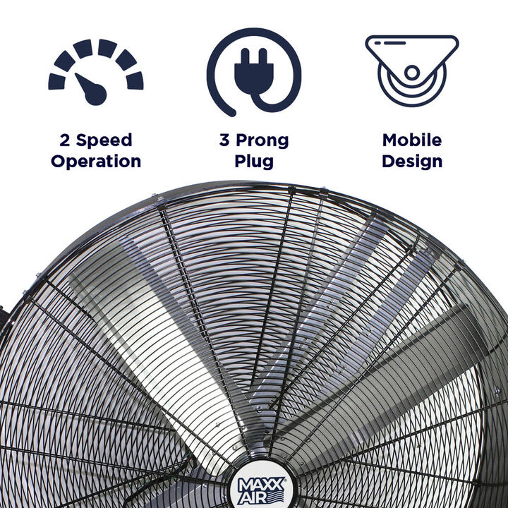 Maxx Air Pro-FLEX 42 Inch 10000 CFM 120V 2-Speed Drum Fan, large image number 6