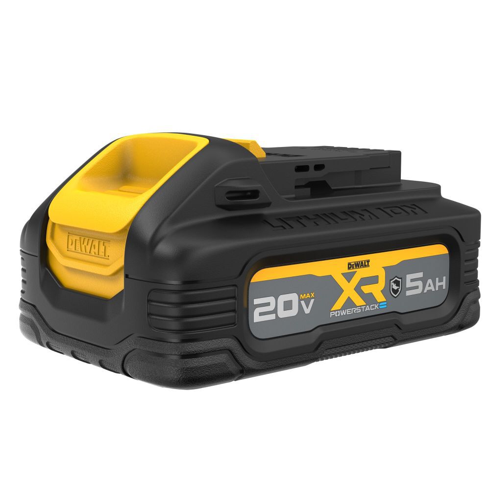 DEWALT 20V MAX XR POWERSTACK 20V 5Ah Oil Resistant Lithium Ion Power Tool Battery Pack with Fuel Indicator – DCBP520G