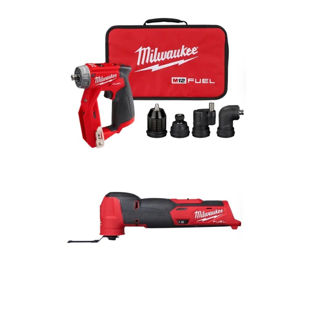 Milwaukee M12 Fuel Installation Drill Driver Oscillating Multi Tool Bundle Mil000011348 - Image 1