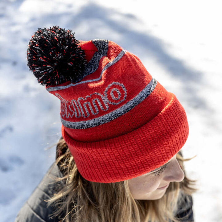 Eskimo Reflective POM Hat, Red, large image number 1