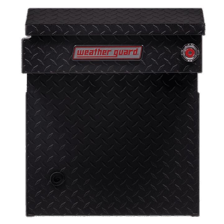 Weather Guard Saddle Truck Tool Box Aluminum Full Deep Textured Matte Black, large image number 3