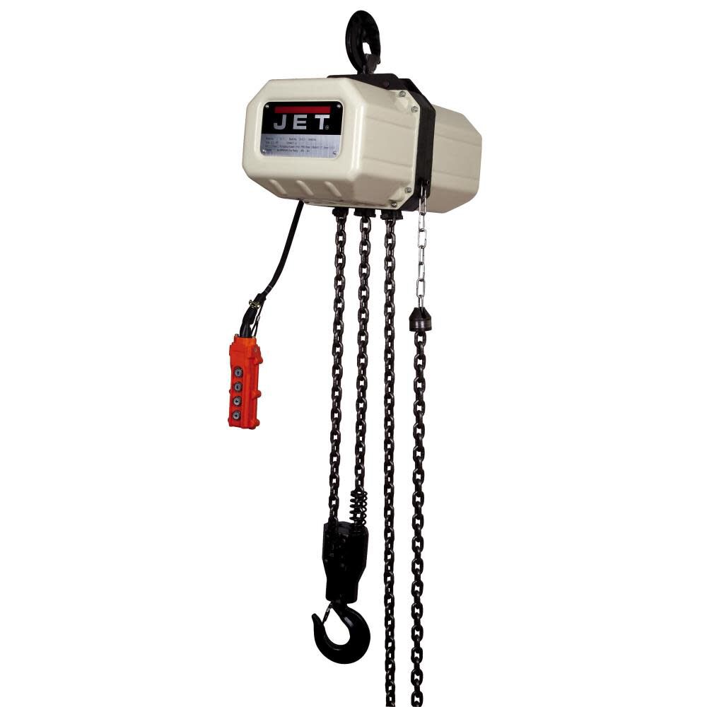 JET 2SS-3C-15 2 Ton Electric Chain Hoist 15 Ft. Lift 3 Phase - JT9-231500