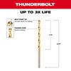 Milwaukee 9/64 in. Thunderbolt Titanium Coated Drill Bit, small